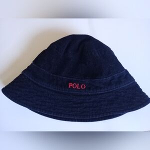 Polo Ralph Lauren black corduroy toddler Bucket Hat 2T